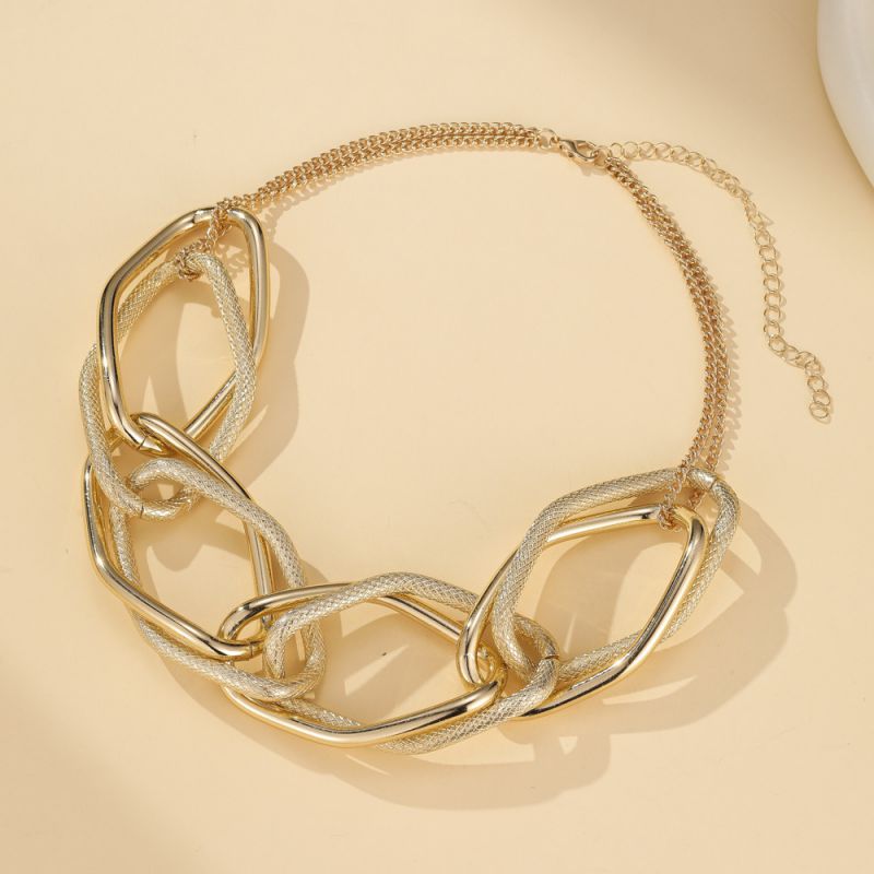 Sivara Fashion Gold Metal Chain Necklace