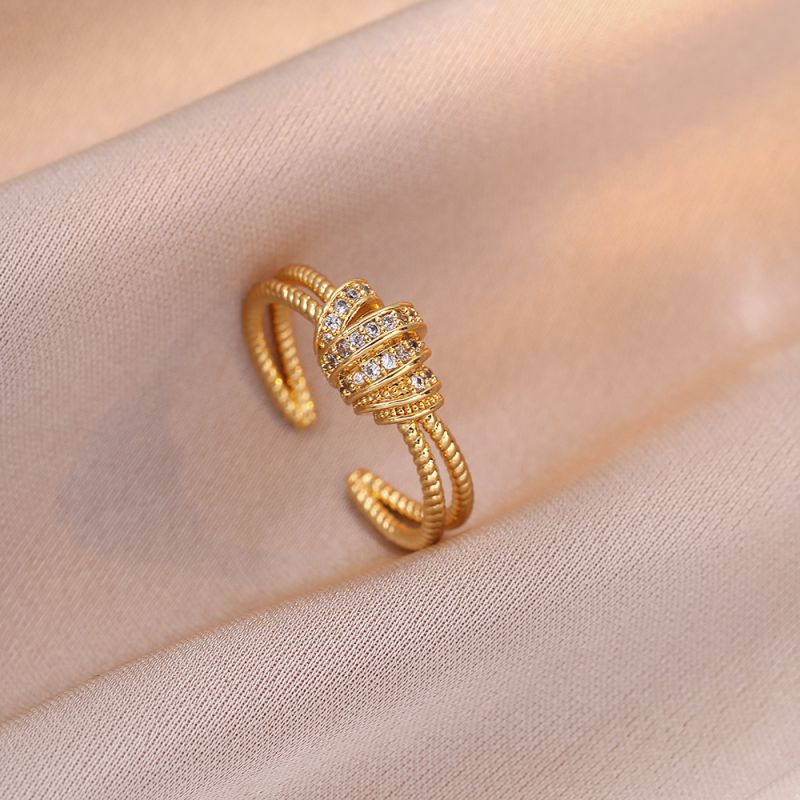 Sivara Gold Copper & Diamond Wrap Ring