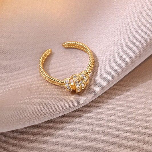 Sivara Gold Copper & Diamond Wrap Ring
