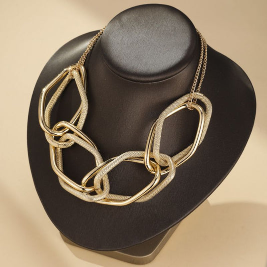 Sivara Fashion Gold Metal Chain Necklace