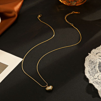 Sivara Gold Irregular Heart Necklace – Stainless Steel