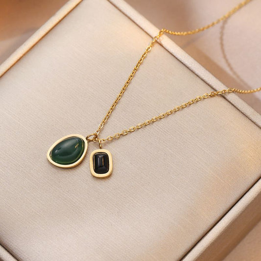 Sivara Gold Titanium Steel Irregular Necklace
