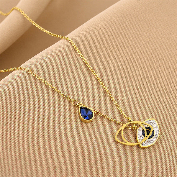 Sivara Gold-Plated Evil Eye Necklace