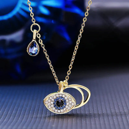 Sivara Gold-Plated Evil Eye Necklace